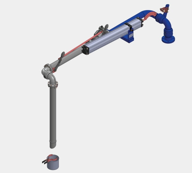 Ramię UNO krótkiego zasięgu do górnego przeładunku